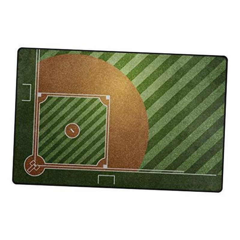 31X20 Inches Area Rugs Baseball Field Lightweight Non-Skid Rugs for 31 X 20 In